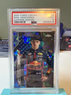 2020 Topps Chrome F1 Max Verstappen Sapphire Edition front